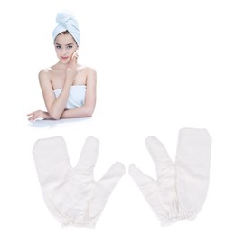 FOMIYES Silk Bath Shower Mitts Gloves Exfoliating Body Scrubber for Scalp Cleansing