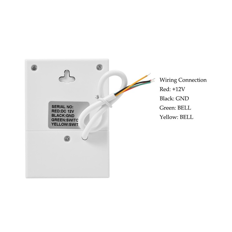 12V Wired Doorbell Chime for Access Control System, Loud 90dB