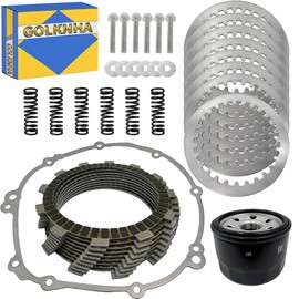 GOLKNHA Clutch & Gasket Kit Compatible with Yamaha YZF R6 2006-2020 OEM# 2C0-W001G-00-00