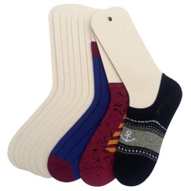 TATYZ Cardboard Sock Inserts Form Blockers, Sock Shaper and Organizer for Storage or Display - 10 PCS (Medium)