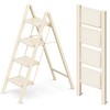 GameGem 4 Step Ladder Folding Step Stool with Wide Anti-Slip