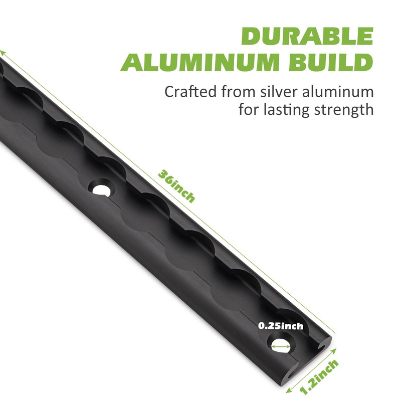 SPARKWHIZ 4pcs Aluminum 36inch L Track Rail, L Track Tie