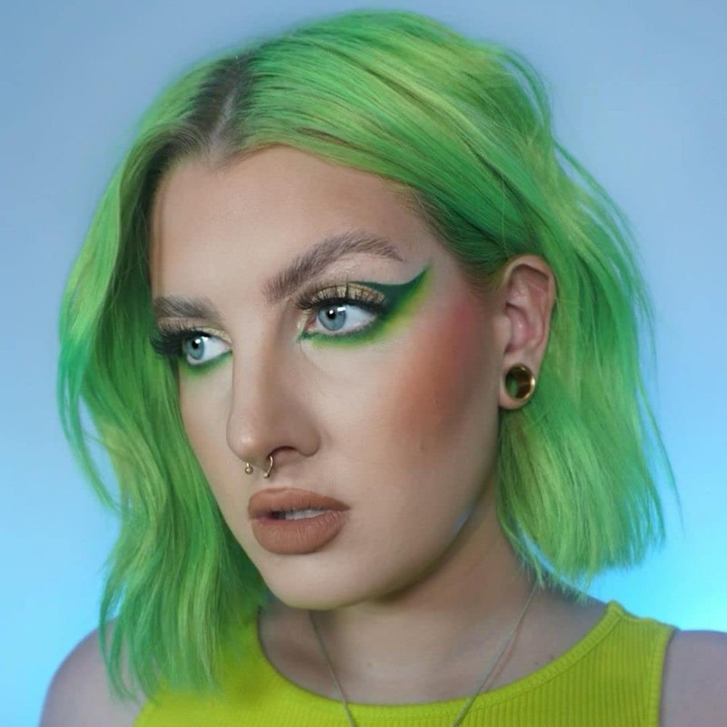 Crazy Color GO TOXIC UV semi permanent hair color cream,