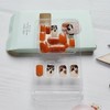 24 Pcs Coffee Brown Nails Fall Press on Nails Square
