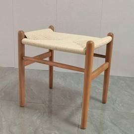 Kahansen & Son 칼한센앤선 한스웨그너 워시본체어 CH53 스툴 내추럴 월넛 [원목+원색끈] Carl Hansen & Søn Hans Wegner Washbasin Chair CH53 Stool Natural Walnut [Wood + Primary Color Strap]
