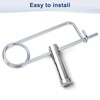 M METERXITY 6-Pack Brooch Shape Cotter Safety Pin, 4.5x108mm Spring