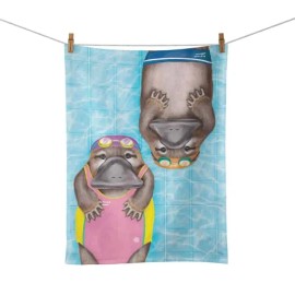 La La Land Tea Towel Aussie Aussie Aussie Swimming