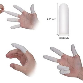 Latex Finger Cots Protectors,400Pcs Anti Static Fingertip Protective Fingers Cots,Latex Finger Cots Anti Static Fingertips,Rubber Fingertip Protective Fingers Cots,Latex Rubber Finger Caps Finger Cots