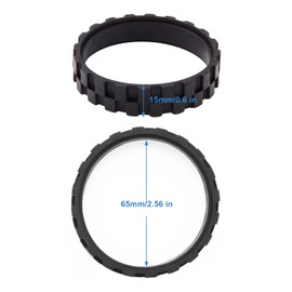 Abeskch Replacement Wheels Tire for IRobot Roomba Wheels Series 500, 600, 700, 800, 900 and i3, i6, i7, E5, E6 (4 Pack) Non-slip, high wear resistance Tire for irobot roomba replacement parts wheels