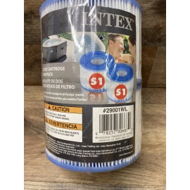 Intex 2 Pack S1 Replacement Swimming Pool Filter Cartridge PureSpa Water Hot Tub