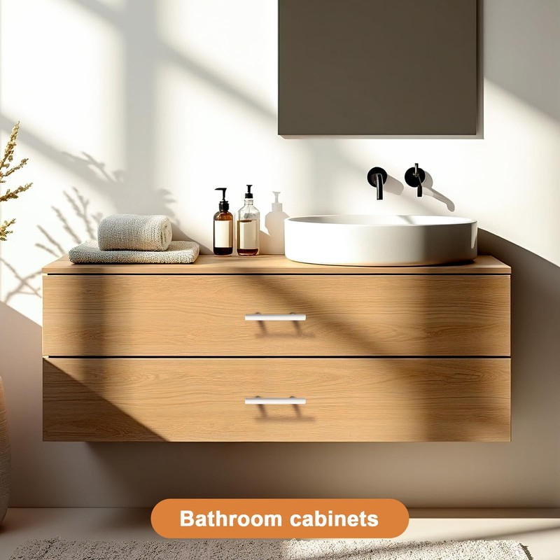 Probrico 30 Pack| White Cabinet Pulls 2-1/2 Inch T Bar