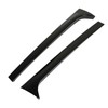 1Pair Rear Window Side Spoilers Gloss Black Air Resistance Reduction