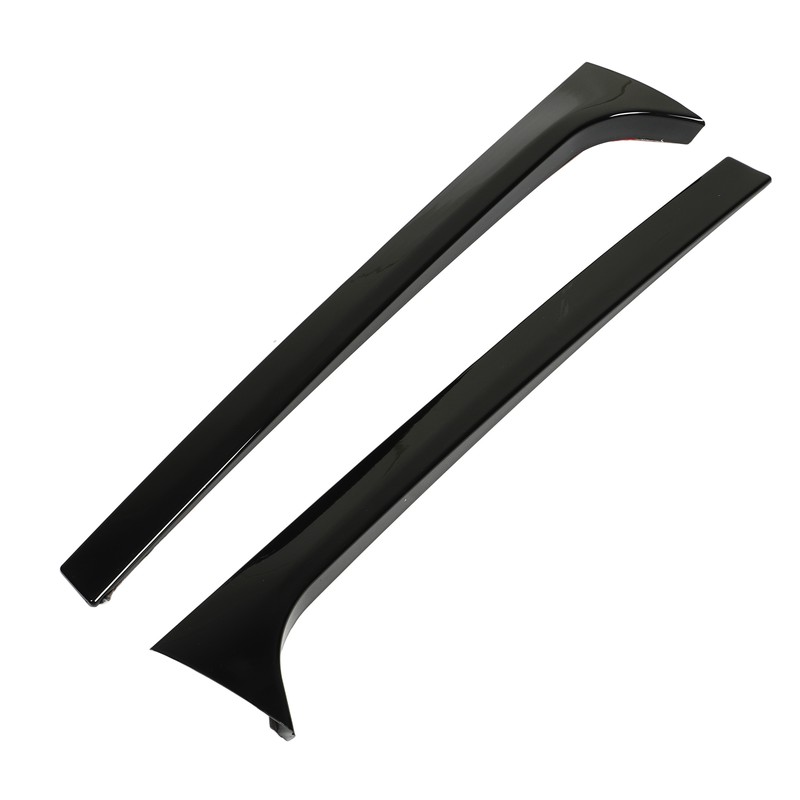 1Pair Rear Window Side Spoilers Gloss Black Air Resistance Reduction