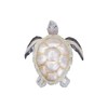 Beachcombers Mixed Metal & Capiz Turtle Wall Decor Decoration 10"