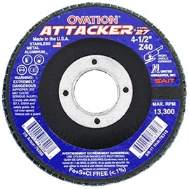 Arbor Mount Flap Disc, 4-1/2in, 40, Coarse