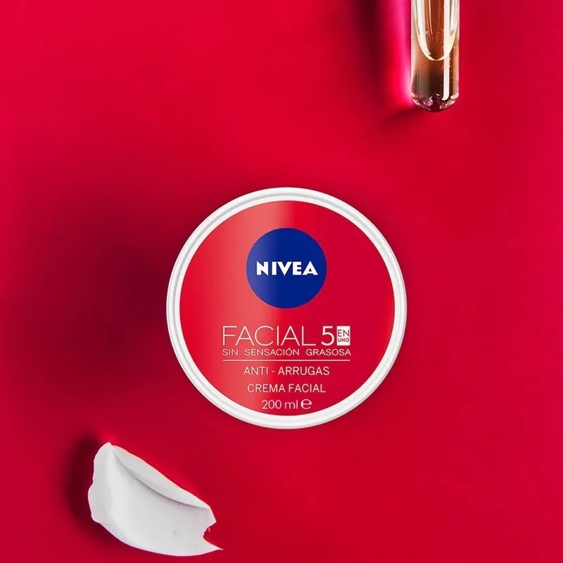 Crema Facial Nivea Antiarrugas 5en1 Antioxidante 200
