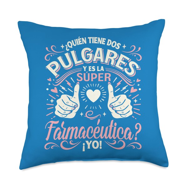 Súper Farmacéutica Regalo Para Una Farmaceutica Farmacia Throw Pillow