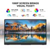 WCKUN Ultra-Slim Portable Touchscreen Monitor, 1080P FHD IPS HDR External