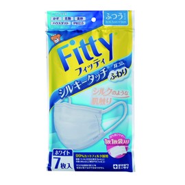Fitty Silky Touch Ear Elastics, 7 Pieces, Regular Size, White