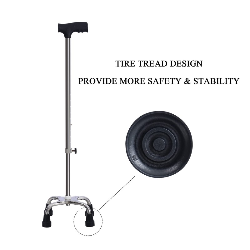 Walking Cane Tips 3/4 Inch Heavy Duty Black Cane Rubber