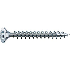 Spax 4CUT 1191010350155 Universal Screw, Countersunk, T-Star Plus, Fully Threaded, Galvanised Blank A2J