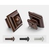 KAMANINA 1 Inch Curtain Rod 32 to 58 Inches (2.6-4.8ft),