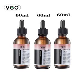 VGO Vitamin C Facial Serum Essence 30ml / 60ml for All Skin Types - Moisturizing, Gentle Acne Cream Cleanser, Skin Facial Essence Skincare Daily - Specification: 60ML Three bottles