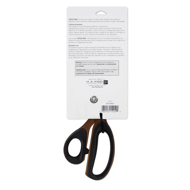 TITECH Pro 9" Left-Handed Dressmaker's Scissors - High Carbon Stainless