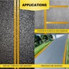 ifloortape DuraMark Yellow Outdoor Pavement Marking Tape, Flexible Polymer Rubber