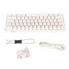 61 Key Mechanical Keyboard Portable Compact 60% Gaming Keyboard with
