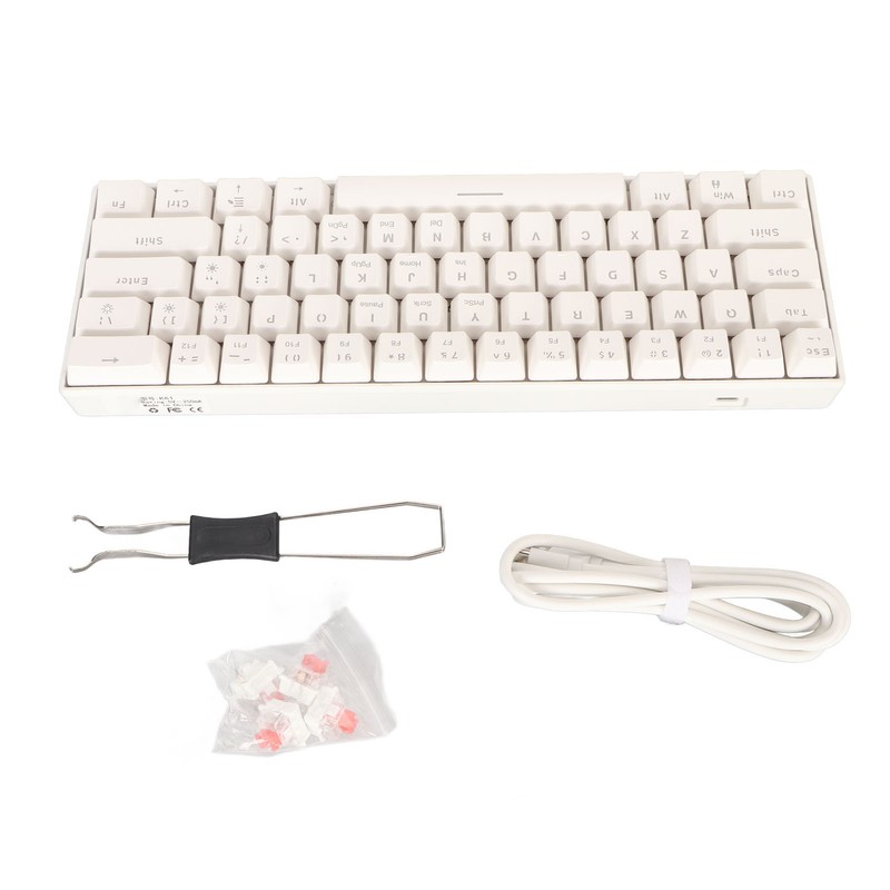61 Key Mechanical Keyboard Portable Compact 60% Gaming Keyboard with