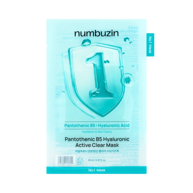 numbuzin No. 1 Pantothenic B5 Hyaluronic Active Clear Mask Sheet