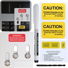 Generator Interlock Kit Compatible with Square D QO & Homeline 150/200 Amp Panels, 1 3/8" Spacing Between Main & Generator Breakers,Professional and Interlock Kit (SD200A)