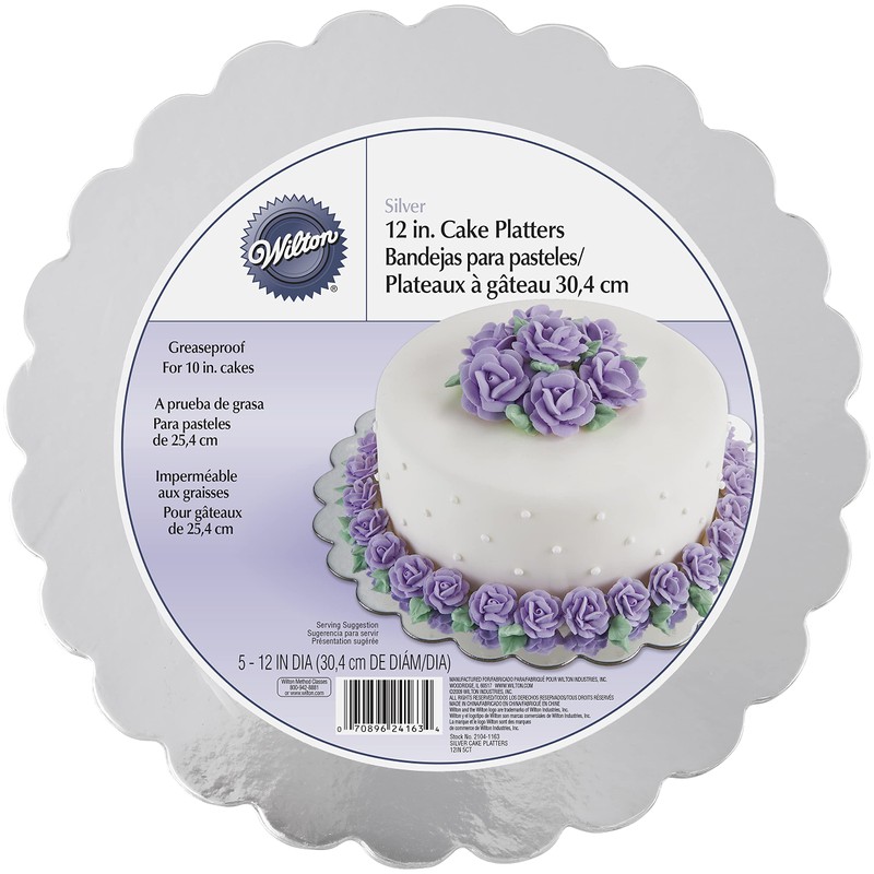Wilton 12 Silver Platters, 5pk by Wilton