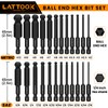 Ball End Hex Head Allen Wrench Drill Bit Set (24PCS