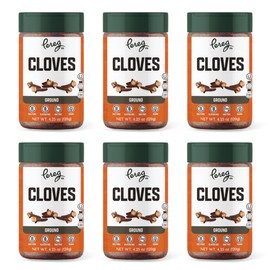 Ground Cloves Buds Spices - (4.25 Oz x 6 Pack) - Hand Picked Fresh Cloves - Intense & Strong Flavor Savory Dishes - Ideal for Aromatizing Tea, Pickles & Curries - Non-GMO, Kosher Certified