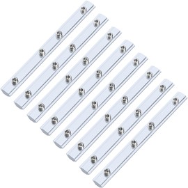 8 PCS 2020 Series T-Slot 6mm Aluminum Profile Brackets with M5 Screws,Aluminum Profile Linear Connectors