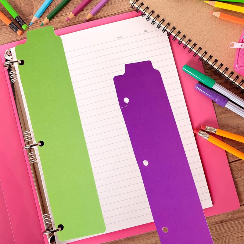 Spiral Snap in Bookmark,Dividers for 3 Ring Binders,Page Protectors Notebooks