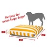 Yellow Vertical Stripe Extra Large Rectangle Pet Bed