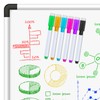 Leddy Living 6 Erasable Magnetic Whiteboard Markers with Cap with
