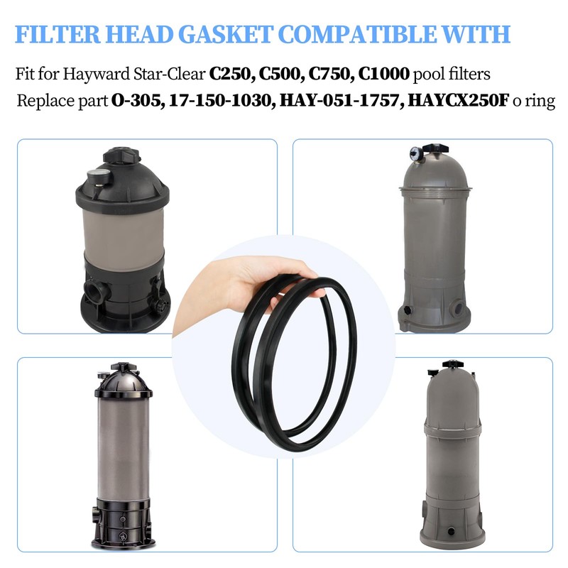 Pulems CX250F Pool Filter Head Gasket Replacement Compatible with Hayward