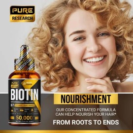 Cabello Asombroso Biotina Con Colágeno 50,000mcg 60ml Sabor S/N
