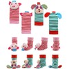 Soft Baby Toy, Wrist Rattle & Foot Finder Socks, Handheld