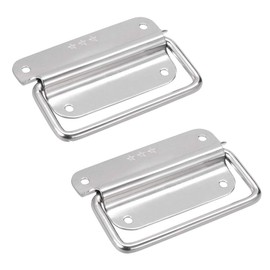 Rannb Chest Handles Stainless Steel Large Size Pull Handles for Toolbox - 2pcs