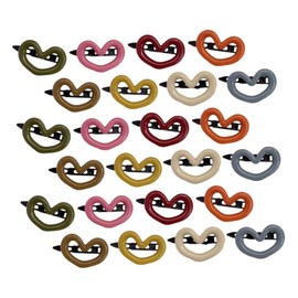 Mikinona 48pcs Heart Shape Hair Clips Women Hair Accessories Mini for Women Elegant for Girls