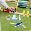 Kisangel 22pcs Miniature Beach Decor Set Plastic Miniature Beach Accessory