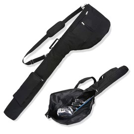 (Ultra Lightweight Golf Bag) Practice Club Case, Men's, Women's, Golf Case, Beginners, Golf Clubs, 7 Storage Bag, 3 Pockets, Soft Carrying Bag