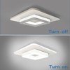 ANYTOP Square Modern Ceiling Light Fixture, 6000K Flush Mount Ceiling