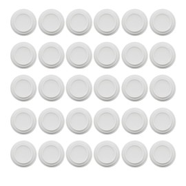 30PCS Car Door Shock Absorber, Silicone Anti-Collision & Soundproof Car Door Protection Sticker, Car Door Edge Guard Bumper Cushion, Universal Car Buffer Gasket with Self Adhesive (Fluorescence White)