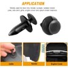 TOTMOX 120pcs Car Bumper Retainer Rivet Clips Set with Removal